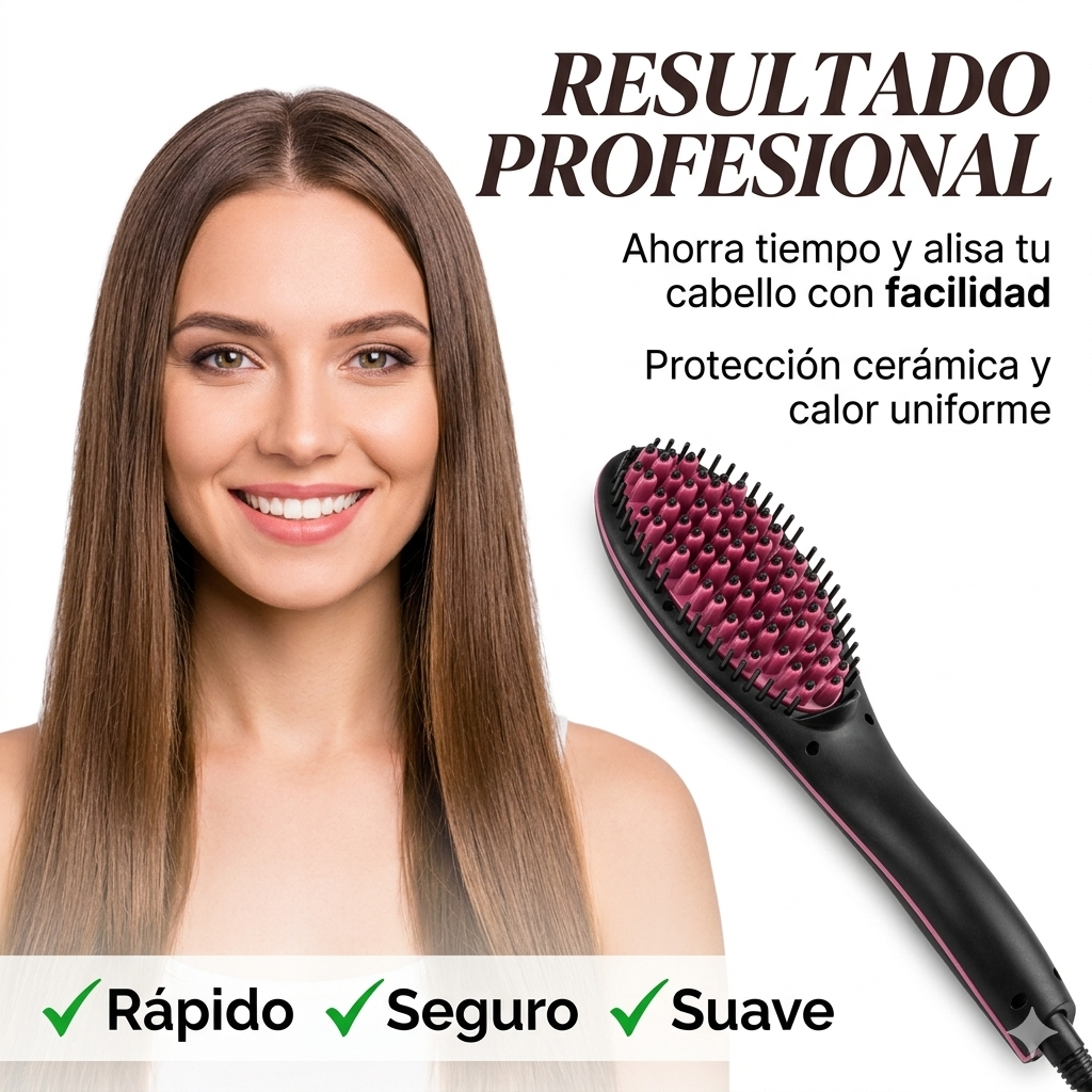 Cepillo Alisador Cerámico + ENVÍO GRATIS Y PAGA EN CASA