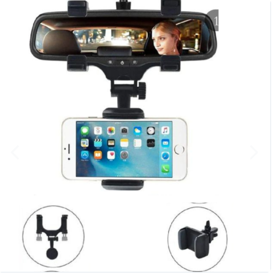 Soporte de retrovisor para teléfono