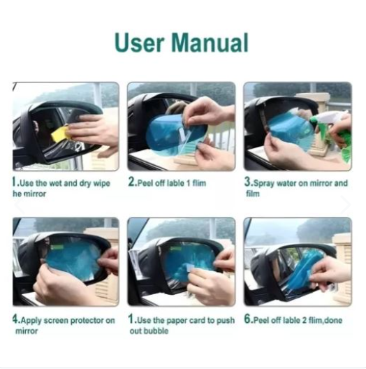 Laminas Antiempañantes Retrovisor100*150